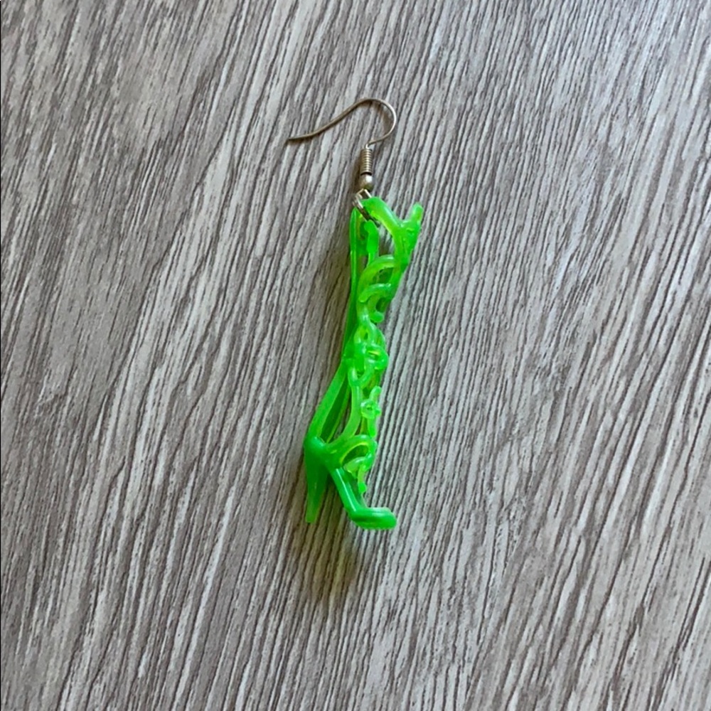 Neon Bushwick Boot Earring